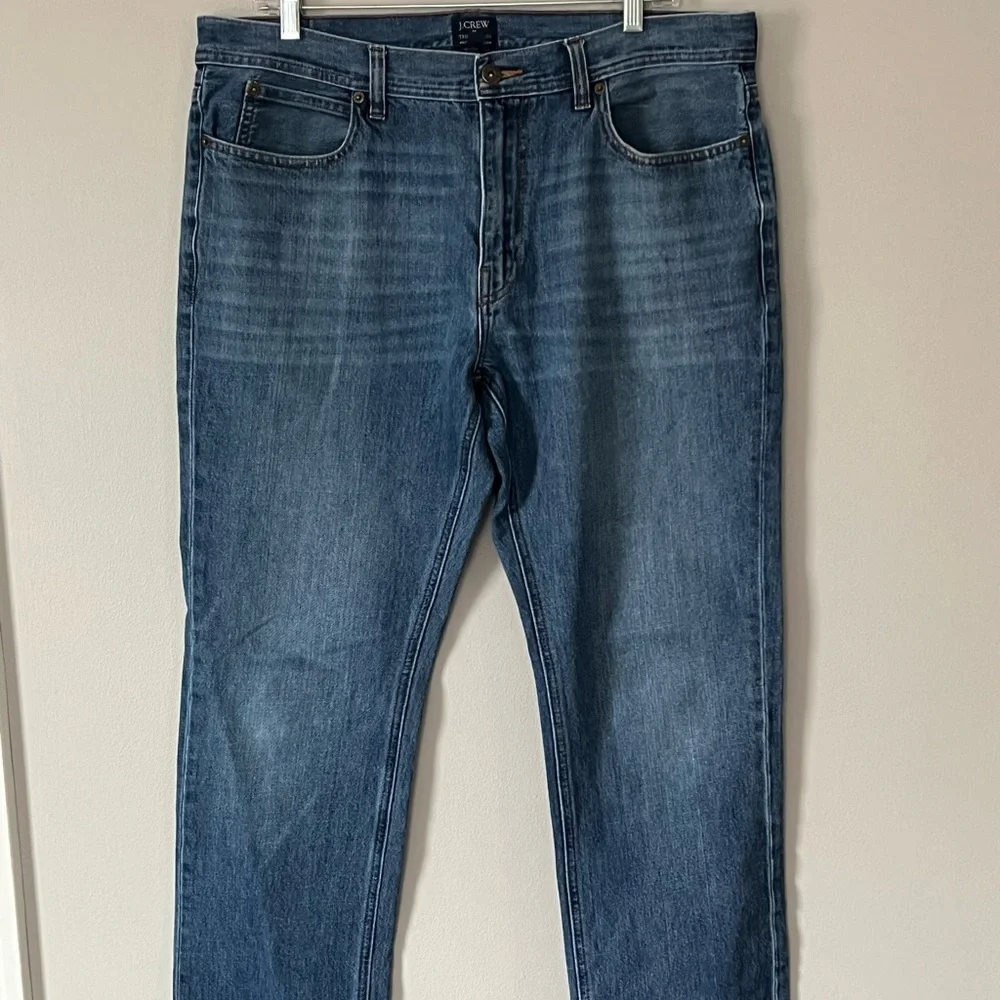 J Crew The Sutton Men's Jeans 34X31 Denim Pants Medium Wash 100% Cotton Blue